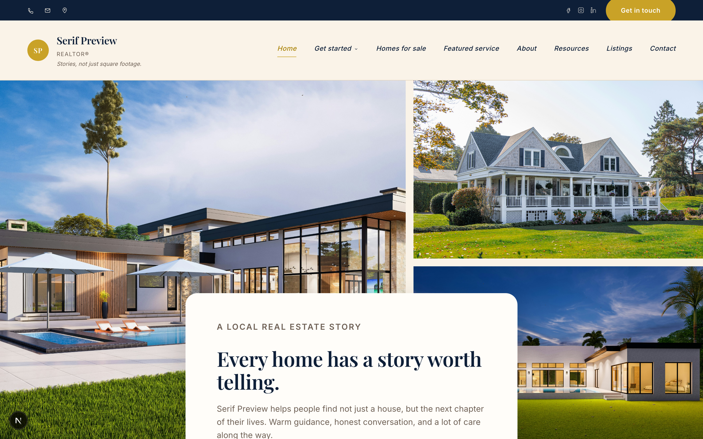 Folio demo site